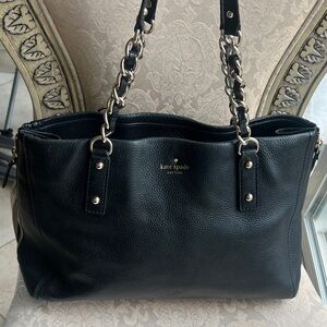 Kate Spade Black Leather TOTE  Bag